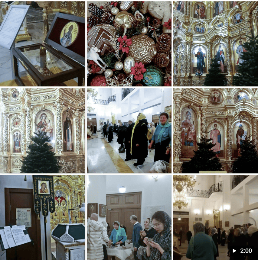 Репортаж с ночной новогодней Литургии с молебном