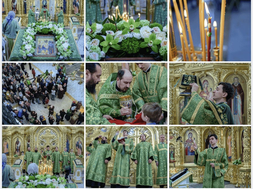 Репортаж с воскресной праздничной Литургии в праздник Входа Господня во Иерусалим